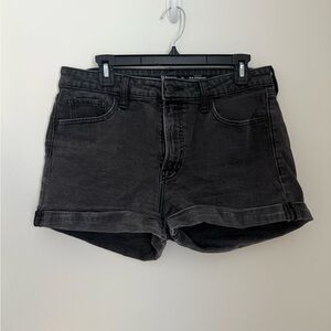 Classic Black Denim Women's Shorts